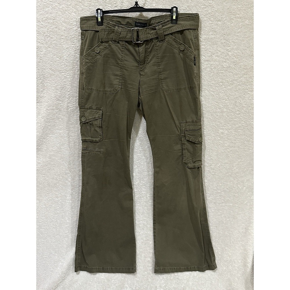 Silver Jeans Co. Women W30/L33* Army Green Y2k Cargo Grunge Skater Festival